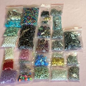 Lot #59 Jewelry Making Seed, Pearl, Clay, Glass, Lampwork & Findings by the Hun…